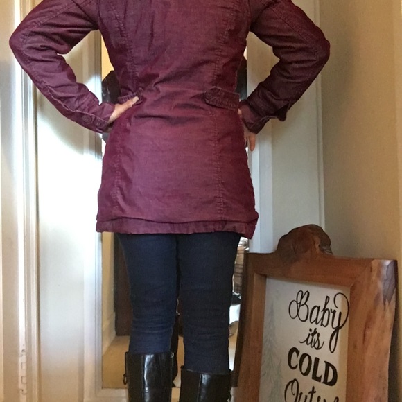 ROXY Jacket plumb purple double breasted with hood - Picture 4 of 8